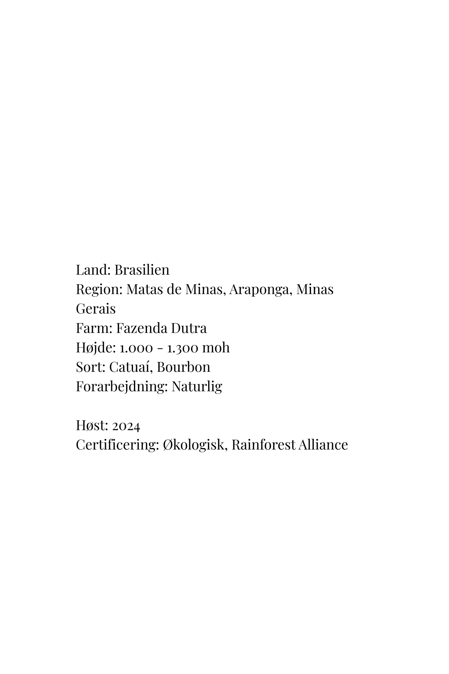 Brazil Fazenda Dutra